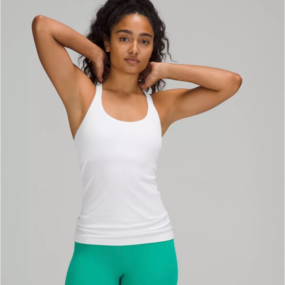 NWT Lululemon Ebb to Street White Tank Top Size 4